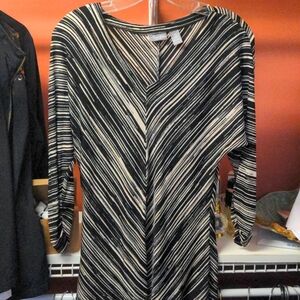 Top with long sleeves. Lot of give. Would be nice on a cool morning.